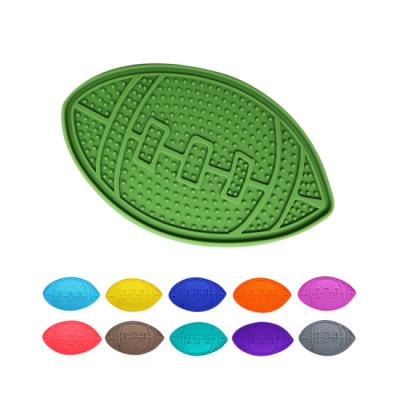 China Sustainable Wholesale Custom Dog lick mat pet slow feeder dog cat silicone lick pad food mat bowl for Dog Bathing Training Grooming for sale