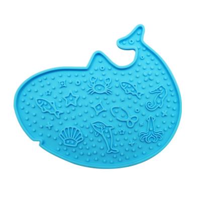 China Sustainable Wholesale Custom Dog lick mat pet slow feeder dog cat silicone lick pad food mat for Dog Bathing Training pet supplies for sale