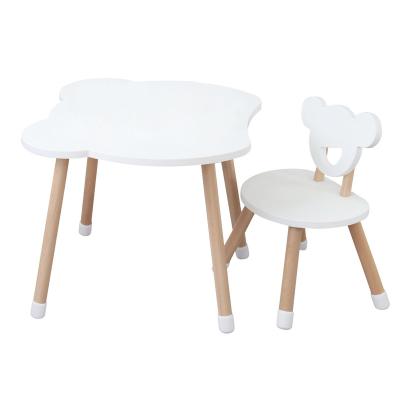 China Modern Environmental Kids Reading Table And Chair Set Kindergarten Kids Furniture Solid Wood Tables For Baby Room Decoration for sale