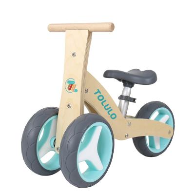 China Ride On Toy 3 Wheels Children Wooden Ride On Walker Toddler Balance Bike Toys for sale