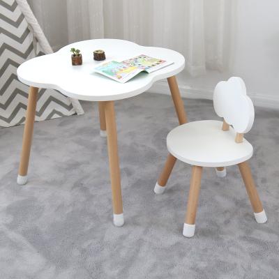 China Modern In Stock Wooden Kindergarten Furniture MDF Early Education Children Table Preschool Baby Table And Chair Set for sale