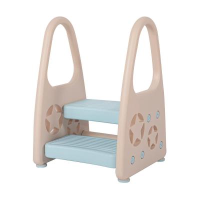 China New Removable Cover Design Environmental Health Plastic Kids Stepping 2 Stool Kitchen Bathroom Aid Stool For Kids for sale