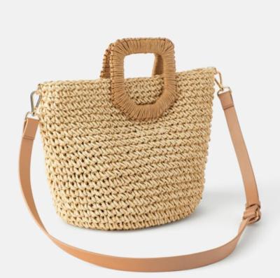 China Fashion Rattan Woven Straw Bag Summer Women Messenger Cross - Body Bags Girls Beach Handbag Small for sale