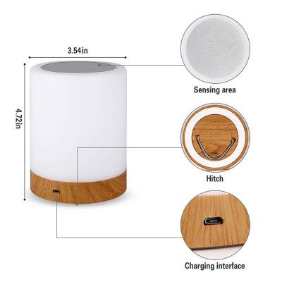 China Night Light Rechargeable Shade Modern Smart Wireless Fill Light For Kids Children Room USB Charging Night Light for sale