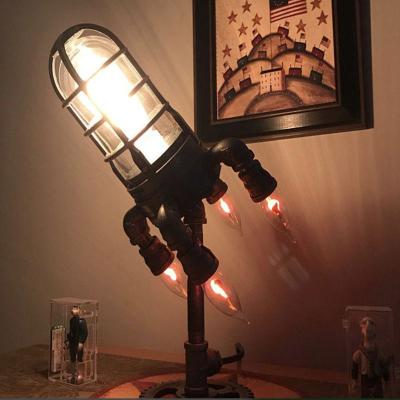 China Retro Rocket Light Simulation Bazooka Rocket Helicopters With Lights Led Rocket Night Light Punk Desk Decor for sale