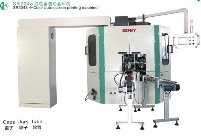 China 4 de Drukmateriaal van het kleuren Automatisch Scherm, SGS 50pcs/Minute Roterende het Schermprinter Te koop