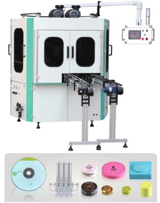 China 2 estación 50pcs/Min Automatic Screen Printing Equipment 100x100m m para el casquillo en venta