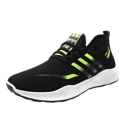 China Fashion Trend Street Light Slippery Walking Flat Soft Lace Up Low Green Black Cheap Sneaker Wholesale Retail Fashion Man Shoes for sale