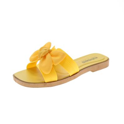 China Fashion trend 2021 size 36-40 Korean outdoor street fashion bow ladies summer spring sandals slippers bow knot slippers women for sale