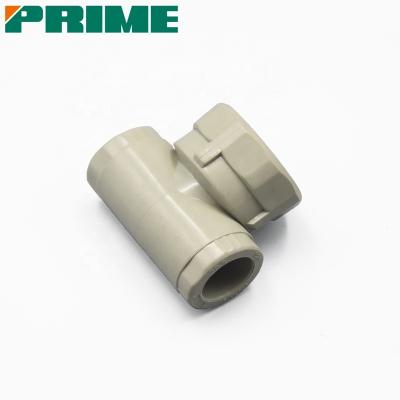 China 1/2 Factory Best Price S2.5 Non-Toxic Plastic Fitting Tube Male White/Green Gray Reducer Tee 20mm Ppr Water Fittings Water Tee for sale