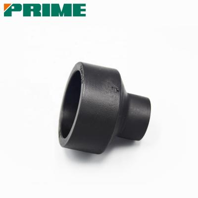 China Eco-friendly PE 100 HDPE Pipe Fittings Butt Fusion Weld Reducing Coupling Connection PE Reducer Pipe Fittings for sale