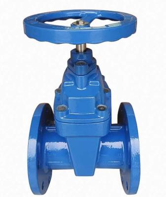 China General Manufacturer supply Soft Non Rising Gate Valve Ductile Iron Flange Stem Seal Elastic Seat Seal Underground Gate Valve for sale