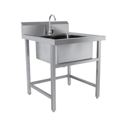 China Stainless Steel Industrial Single Bowl Single Bowl Sink Wash Table Kitchen Sink Commercial Manufacturer for sale