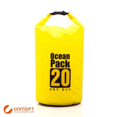 China Fashionable wholesale small sports waterproof printing custom package ocean bag logo dry bag for Kayaking camping for sale