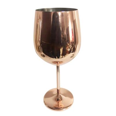 China Stainless Steel Wedding Red Wine Cups Glass Wine Cocktail Viable Creative Drinking Glass for sale