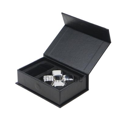 China Sustainable Suction Case Stainless Steel Black Magnetic Stones Set For Christmas for sale