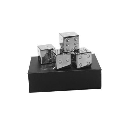 China Sustainable Silver Dies Steel Of Cube Cooling Stones Set With Customized Box for sale