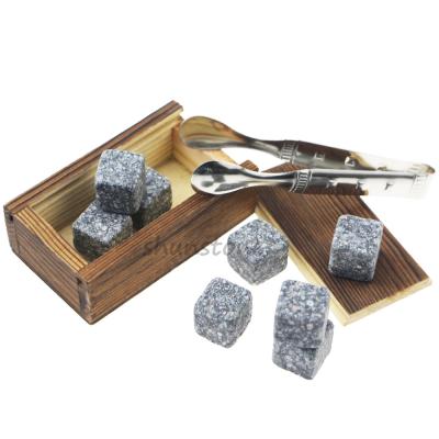 China Whiskey Viable Glass Tool Cooling Stones Set For Kitchen Chill Stones Rock Set for sale