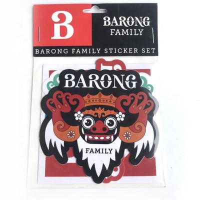 China Die Cut Family Sticker Set Custom Vinyl Sticker Waterproof Adhesive MSP-004 Package for sale