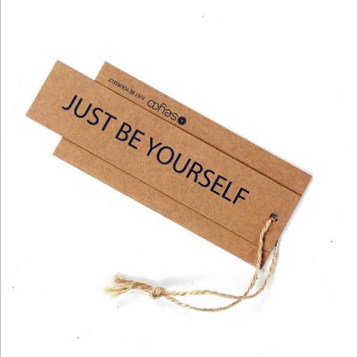 China Sustainable Super Durable Classic Kraft Paper Vintage Hangtag for sale