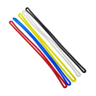 China Custom Size Eco Friendly Clear Or Colored Elastic Ties Loop Rope For Tag (D-17) for sale