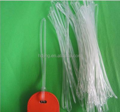 China Eco Friendly Soft Clear Rubber 6inch Long Loops For Luggage Tag (D-01) for sale