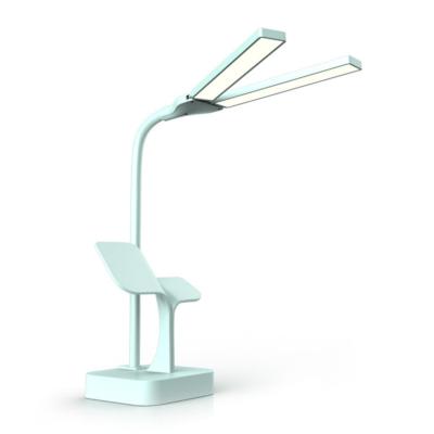 China Desk lighting creative folding table lamp USB charging double head student reading eye protection desk lamp for sale