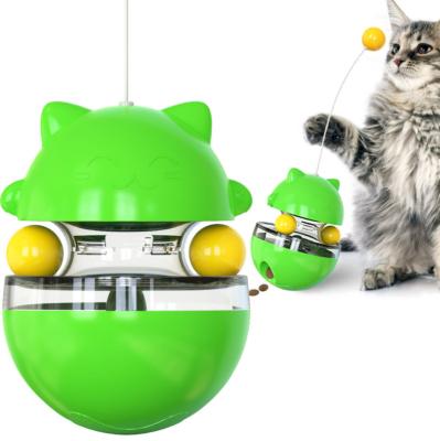 China Modern Hot Selling Disjoint Funny Cat Turntable Rocker Ball Toy Cat Stick for sale