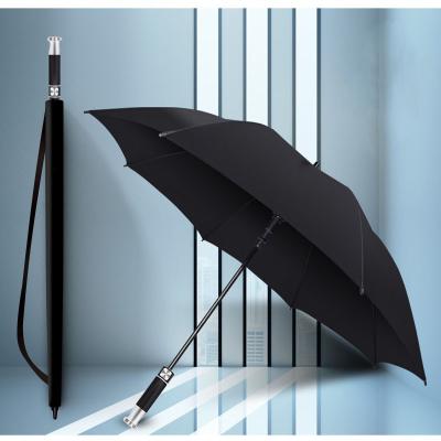 China Traditional Manufacturer 30 Inch Straight Big Windproof Logo Prints Luxury Branded Custom Big Golf Umbrella for sale