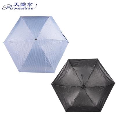 China Mini Pocket Compact Customized Traditional Five-folding Korean Umbrella for sale