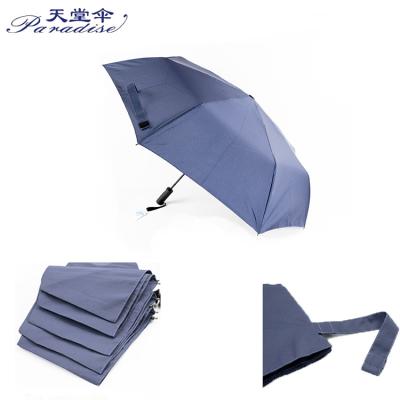 China Paradise and Woman Traditional 3 Fold Automatic Close Opening Travel Rain Umbrella for sale