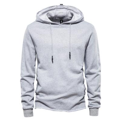 China Top Men's Solid Color Loose Casual Sweatshirt Burr Men's Spring And Autumn Hooded Sweater Men's Sweater for sale