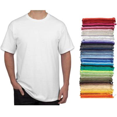 China Wholesale Anti Shrink Polyester Classic Round Neck China White Simple T Shirts For Men Cotton T Shirt for sale