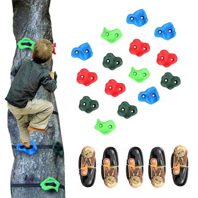 China High Quality Eco-friendly Kids Playground Rock Matched Climbing Holds Stones Indoor Outdoor Wall Climb Holds For Kids for sale