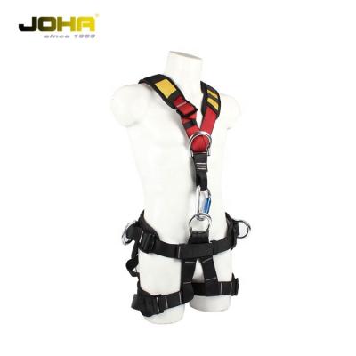 China High Tenacity Full Polyester Ergonomic Design Professional Body Climbing Safety Harness for sale