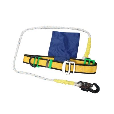 China High Tenacity Polyester Fall Protection Lineman Waist Type Safety Harness With A Tool Bag for sale