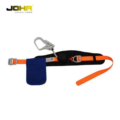 China High tenacity polyester Auto-retractable fall arrester 16kn half waist protection safety harness for sale for sale