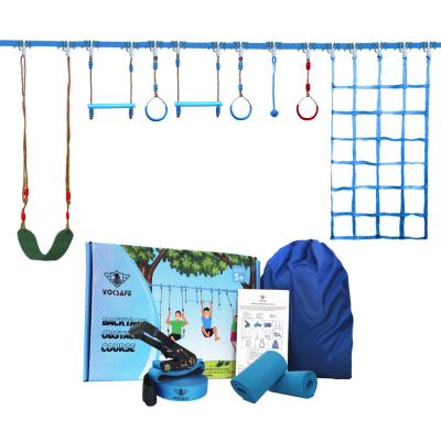 China Kids Climbing Training For American Outdoor Backyard Outdoor Fitness Ninja Warrior Line Obstacle Course Ninja Warrior Obstacle Hanging Lines For Kids for sale