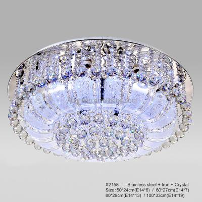 China Elegant Crystal Pendant Light Crystal Wedding Decor Chandeliers Modern Luxury LED Crystal Ceiling Light Crystal Chandeliers For Hotel for sale