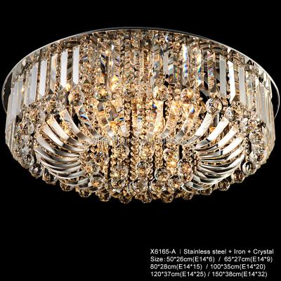 China Modern Unique Art LED Crystal Ceiling Light Large Crystal Chandeliers for Hotels Modern Led Crystal Ceiling Lamp for sale