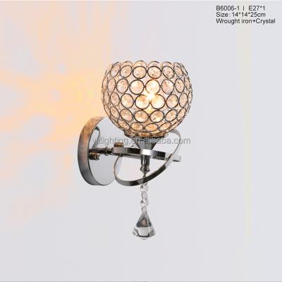 China Crystal Indoor Wall Lamp Modern Decorative Luxury Led Wall Light For Home Hotel Bedroom Reading Lamp Glass Design Unique Shade Crystal Lamp for sale