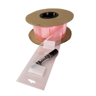 China Customized Pink Pre Opened Poly Bags On A Roll For Electronic Accessory Packaging for sale