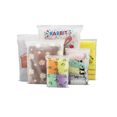 China CPE / PE / PPE Printed Poly Bag Vochtbestendige Mylar Frosted Zip Lock Bags voor kleding Te koop