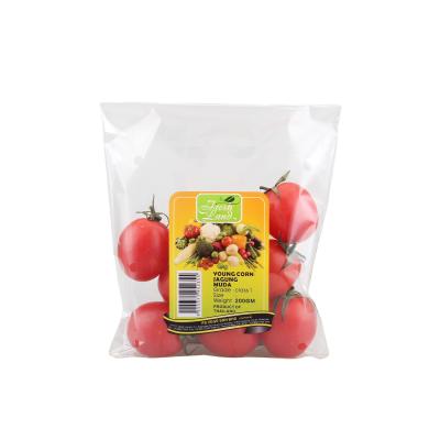 China Embalaje de frutas anti niebla Bolsas de perforación OPP con impresión personalizada en venta