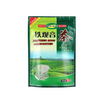 China Gravure Printing Mylar Laminated Poly Bag 3 Layers Resealable For Tea Packaging for sale