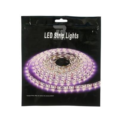 China Customized Size LED Strips Zip Lock Plastic Foil Packing Bags For Electronic Packaging for sale