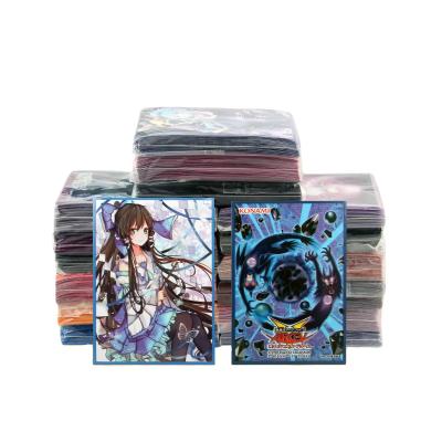 China Gaming Soft Art Card Sleeves With Header Bag , Colorful Kmc Card Sleeves Various Sizes for sale