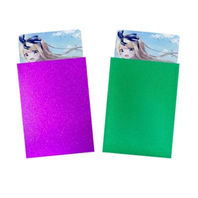 China Plastico personalizado 100pcs 67*92Mm A prueba de polvo Fotocartón transparente Arte Holográfico Manos de tarjetas de comercio en venta