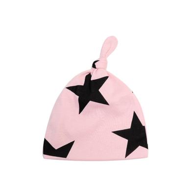 China Spring And Winter Baby New Star Pattern Striped Geometric Baby Sweater Hat for sale