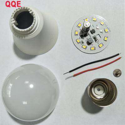 China Residential led bulb raw material 3w 5w 7w 9w 12w 15w 18w skd led bulb light e27 b22 e14 for sale